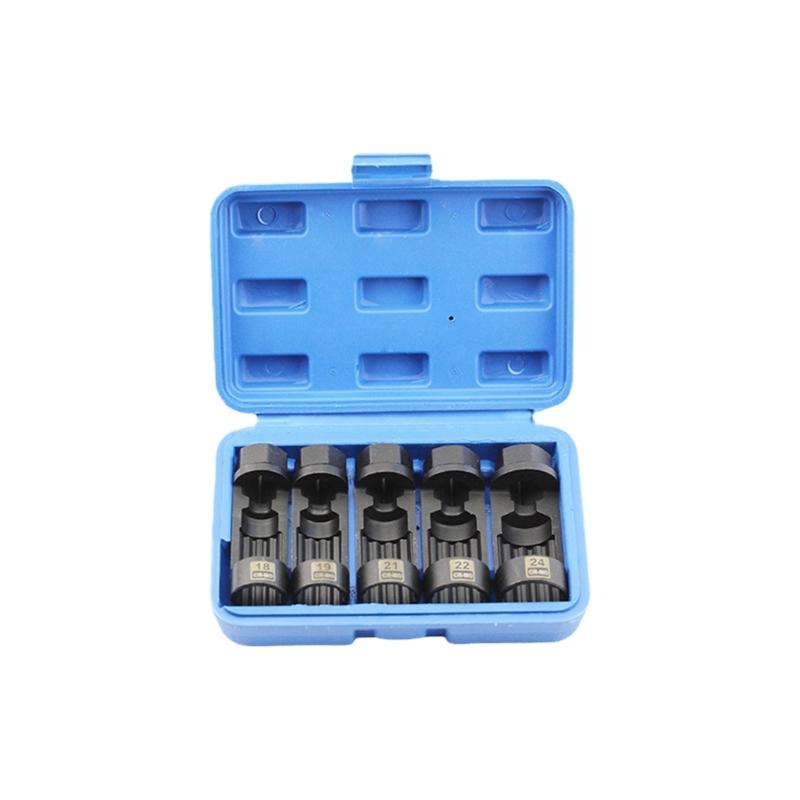 

Multiple Size Option Available for Shock Absorbing Nut Efficient Removal Socket Set For Various Automotive 16‑24mm