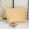 Girl Korean Style Large Capacity Cosmetic Bag Checkered Floral Cartoon Makeup Bags Women Clutch Bag Travel Cosmetic Organizer
