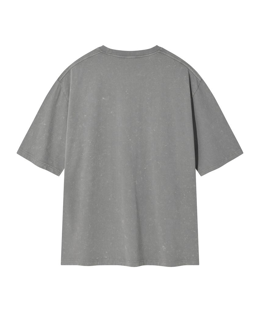 Treasure Magazine Comet Washed Short Sleeve T-Shirt Gray