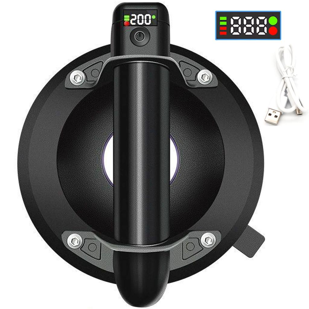 Electric Vacuum Suction Cup 8 Inch 250kg Bearing Capacity Heavy Duty Vacuum Lifter for Granite Tile Glass Manual Lifting Powerfu