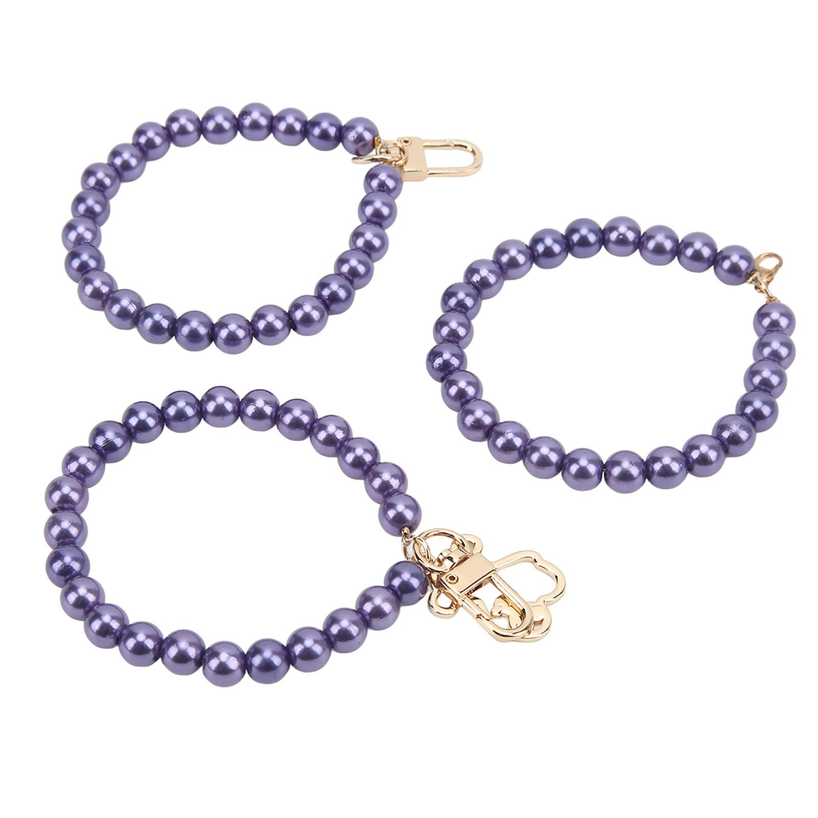 10-миллиметровый жемчужный браслет 3 стиля с застежкой-головкой креветки, подвеска-медведь, процесс полировки, цепочка, чехол для мобильного телефона для