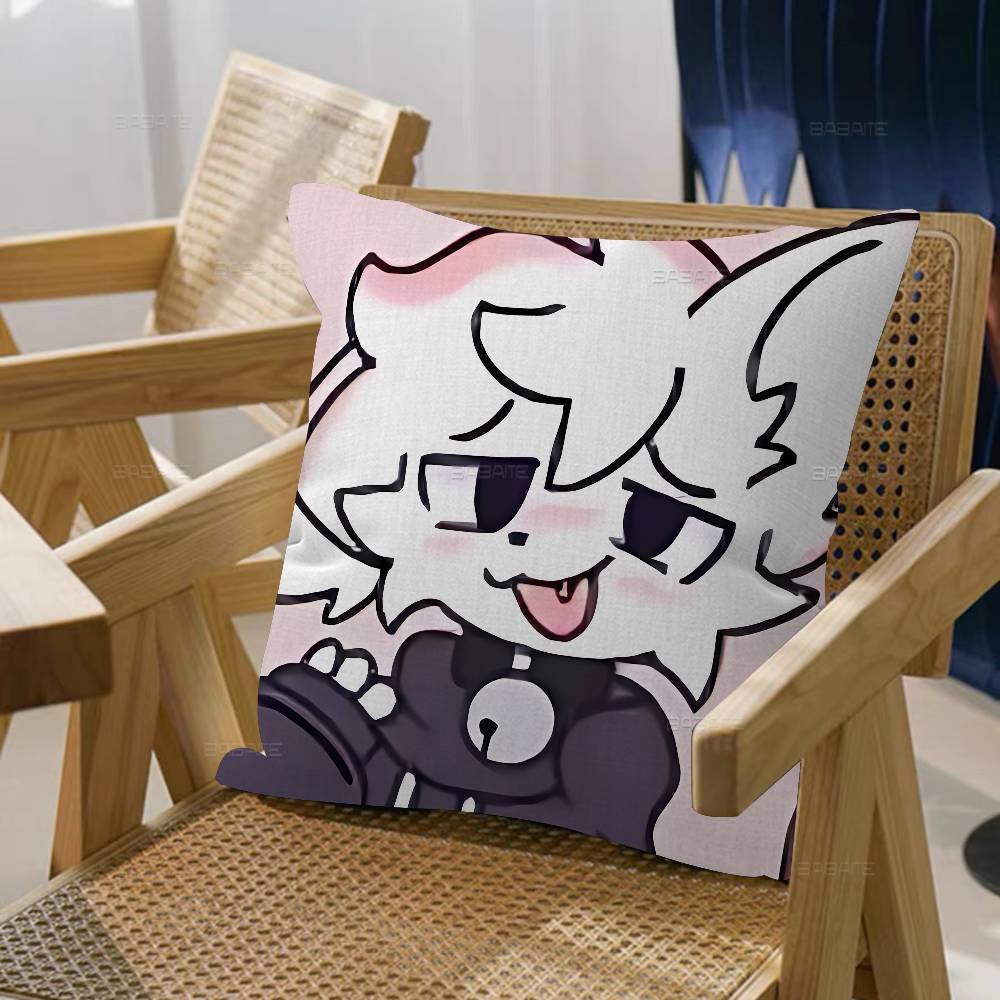 Funny Cartoon Boykisser Cushion Cover Inches Farmhouse Decor Home Throw Pillow Covers for Couch Decorations