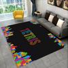 3D Retro Game Tetris Gamer Cartoon Area Rug,Carpet for Home Living Room Bedroom Sofa Doormat Decor,kid play Non-slip Floor Mat