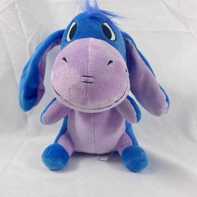 4pcs Kawaii Cartoon Animel Plushies Pooh Bear Eeyore Tigger Piglet Christmas Plush Doll Decoration Children Toys Birthday Cuddly Stuffed Fluffy