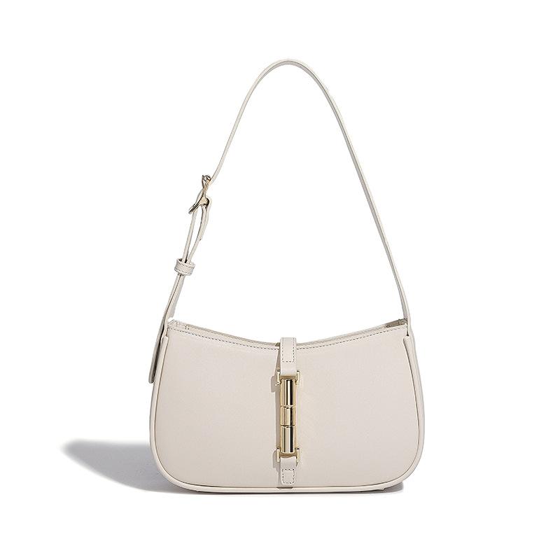 Fashion Women Soft Leather Underarm Bags Solid Color Flap Design Female Commute Crossbody Bags  New Lady Handbags