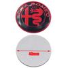 JNZSP1 1pcs 3D alfa romeo 40mm aluminum steer wheel emblem Sticker Car Steering Wheel Sticker Car Interior Emblem Car Accessories