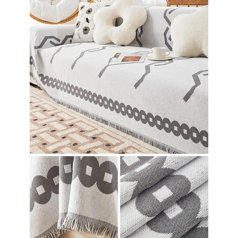 Housse de Canapé Chenille Anti-Rayures Universelle Quatre Saisons Nouvelle Serviette de Canapé Universelle Intégrale Lavable en Machine
