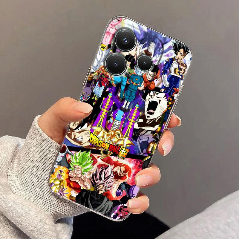 D-Dragon Balls Super Poster Case For Xiaomi Redmi Note 15 14 13 12 11 Pro Plus Cover For Redmi 15C 15 14C 13C Clear Phone Cases