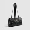 High-end oil wax leather underarm bag for women, 2025 new vintage pillow bag, versatile for daily commuting, single-shoulder underarm bag