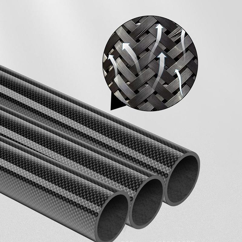 1 Stück Schlichtes Mattes Kohlefaserrohr Drohnenzubehör Außendurchmesser 6*4mm 8*6mm 10*8mm Länge 500mm Fabrik CNC-Zuschnitt