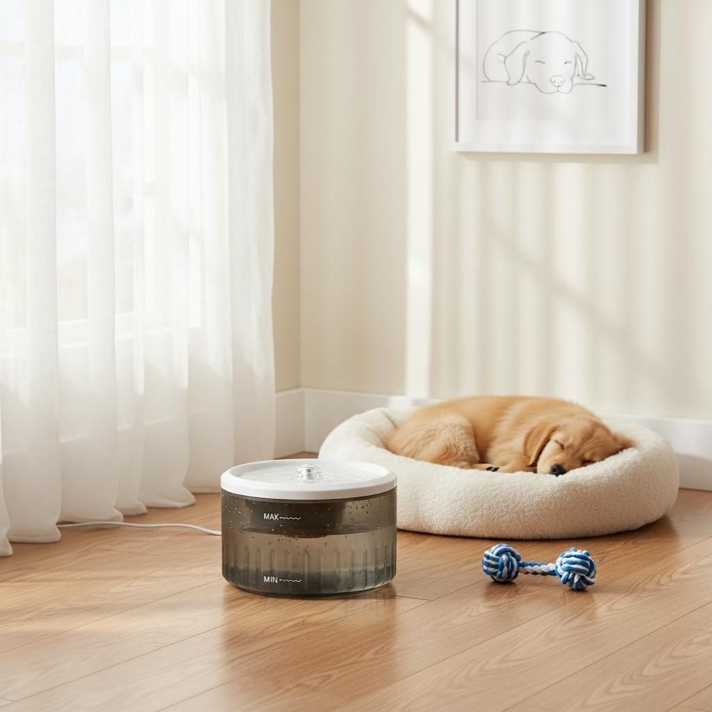 USB Pet Fountain Double Filtration Pet Water Fountain BPAsafe Ultra Quiet for Indoor