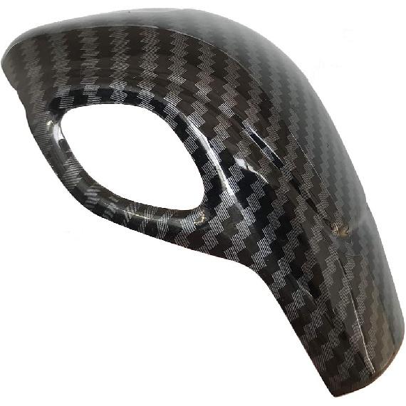 ruihe Car Gear Shift Knob Cover Carbon Fiber Color Sticker Trim Fit for Ford Focus Fiesta Fusion Escape C-Max Transit-150 Transit-250 Transit-350