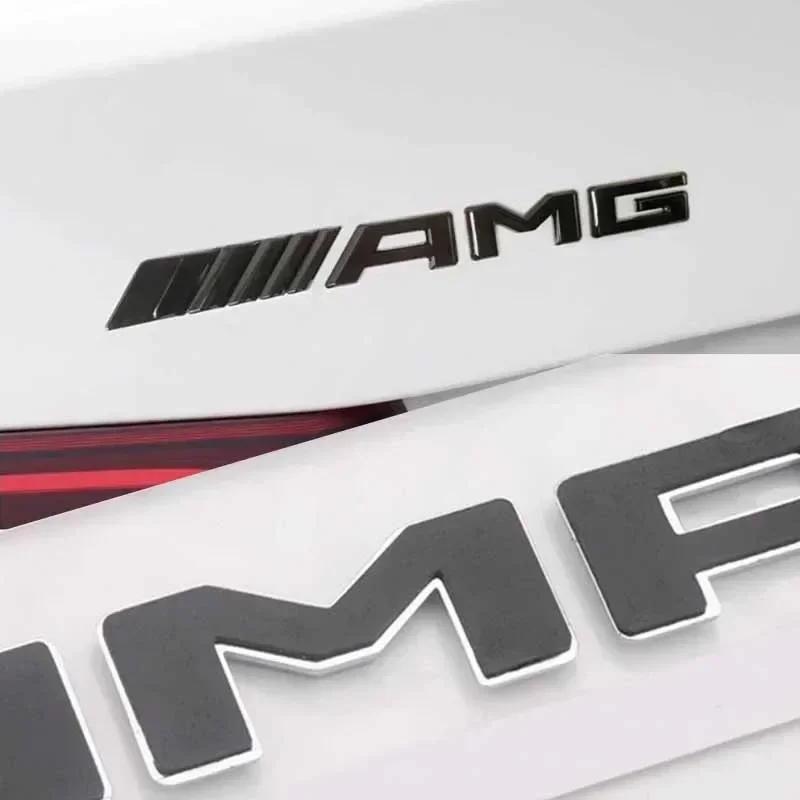 C200 E200 New 2025 For Mercedes Benz 3D ABS Car Rear Trunk Badge Decal Letters Sticker For Mercedes Benz AMG A B C E G CLA C63 G