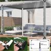 99.99% Transparent PVC Tarpaulin with Zipper High Clear Gazebo Tarps Screen Patio Enclosure Tent Door Waterproof PVC Curtain