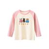 T-Shirt for Girls with Cartoon Bear Print Pure Cotton Bottoming Shirt 2026 Fashionable Kidsren's Clothing for Small and Medium-Sized Kidsren
