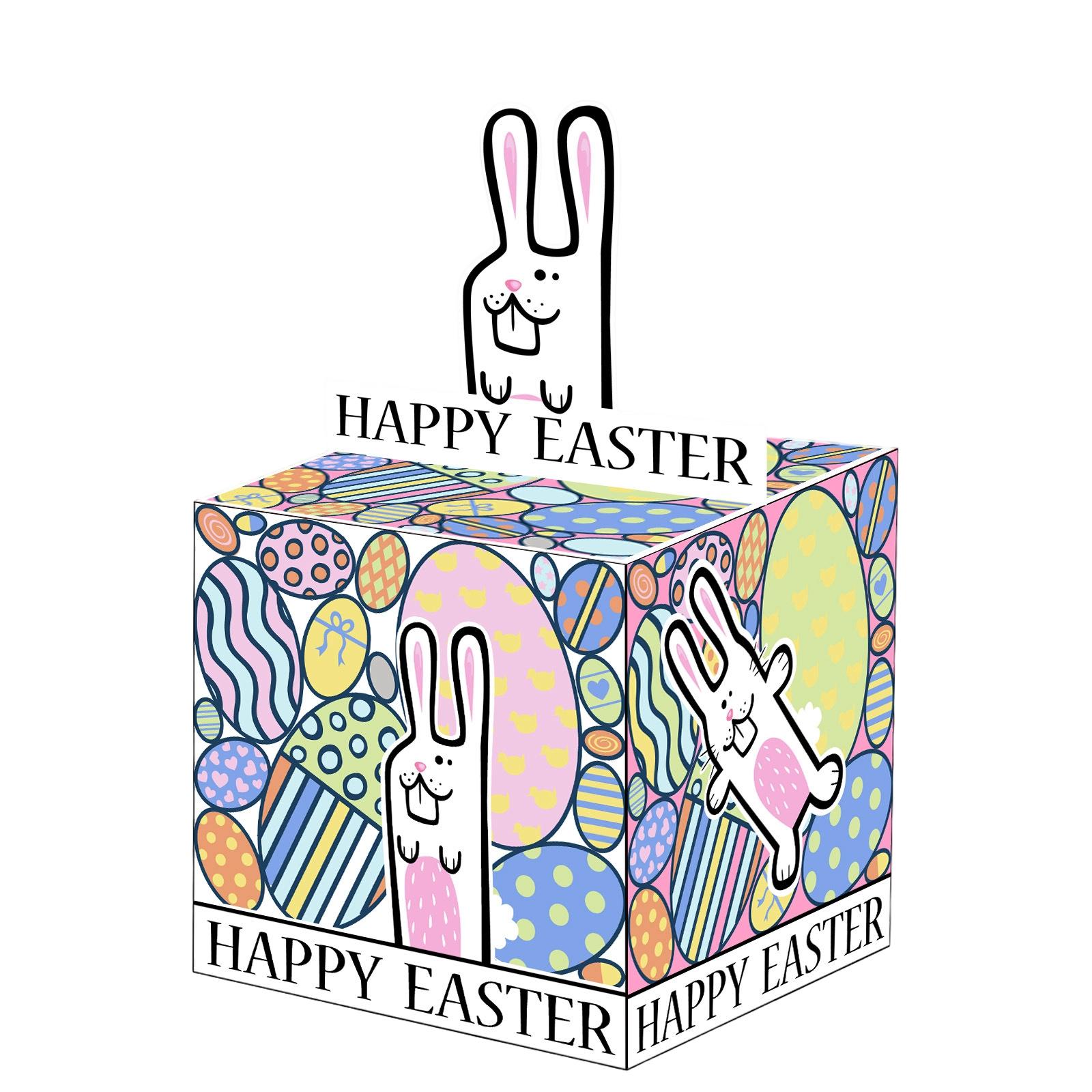 Счастливой Пасхи Заяц Пасхальная Тема Вечеринка Декорация Копилка