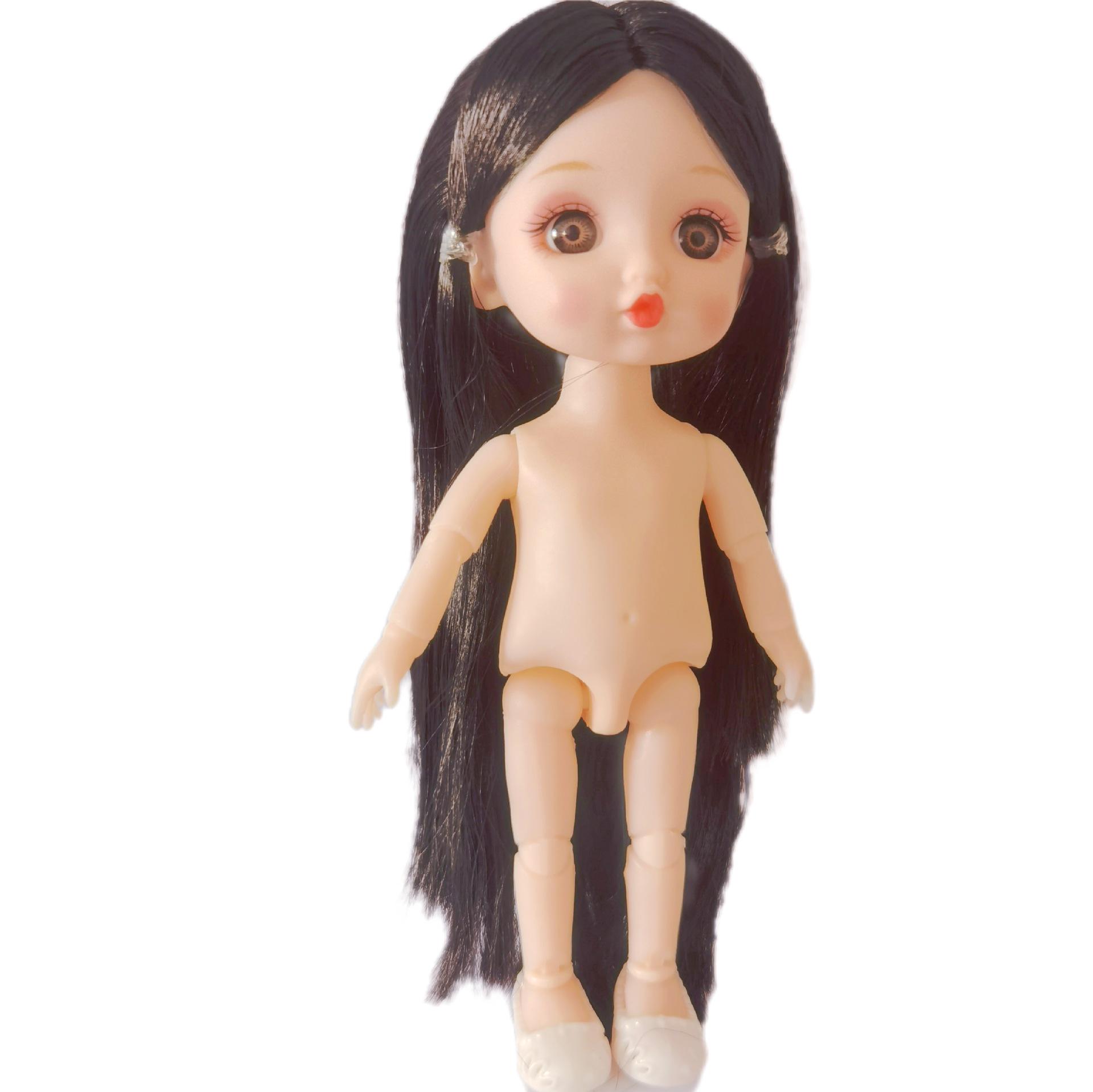 

17 см мини-кукольное тело BJD - 6 дюймов принцесса девочка, 16 см маленькая голая кукла Body only