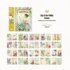 Yanji Retro Floral Journal Stickers - 40 Sheets, 8 Designs