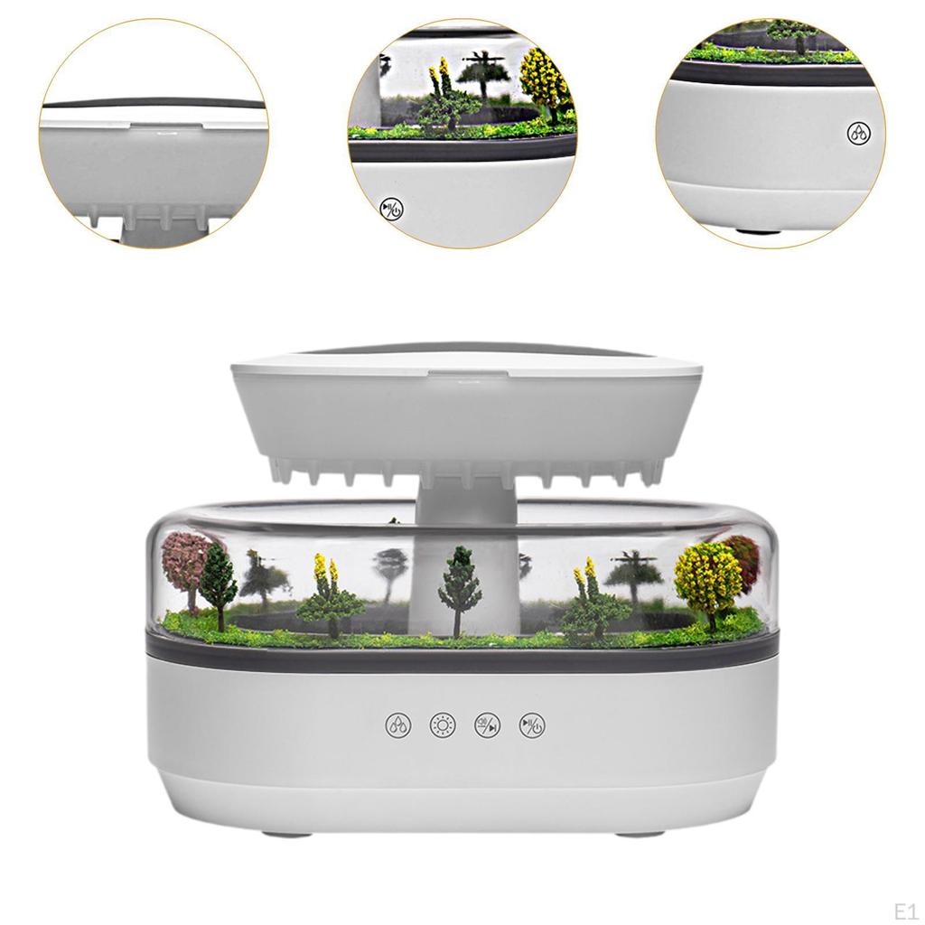 Decor umidificator de aer cu picături de ploaie difuzor de uleiuri esențiale pentru dormitor sufragerie