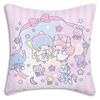 Littletwinstars Sanrios Pillow Covers Cartoon Sofa Decorative Home Double-Sided Printing Short Plush Cute Cushion Cover
