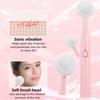 3 In 1 USB Rechargeable Tooth Ultrasonic Brush for Adult 6 Clean Modes Sonic Electric Toothbrush Facial Cleaner Brush Washable