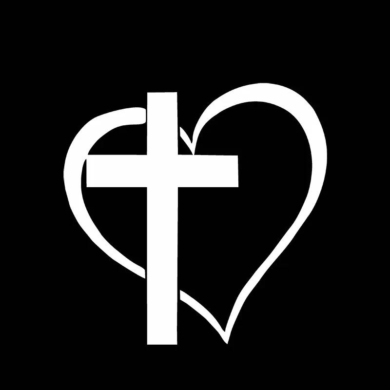 Jesus Cross Faith Christian Car Sticker Auto Body Bumper Windows Motorcycle Laptop Walls Vinyl Film Decal Car Tuning Accessories