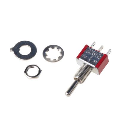 SPDT ON-Off-ON 3 Terminals Mini Toggle Switch AC250V 2A 120V 5A SPST Switch for Electrical Connections Easy To Solder