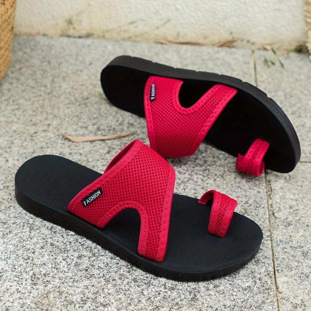 Women's Breathable Mesh Slippers - Comfortable Open Design, Flat Women's Sandals