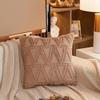 Plush Short Wool Cushion Cover 45x45cm Decorative Pattern Pillow Cover Velvet Sofa Pillow Case Home Decor Housse De Coussin
