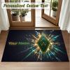 Crystal Velvet Square Rug Custom NameWerder Bremen FC Pattern Non Slip Home Floor Decor Rug