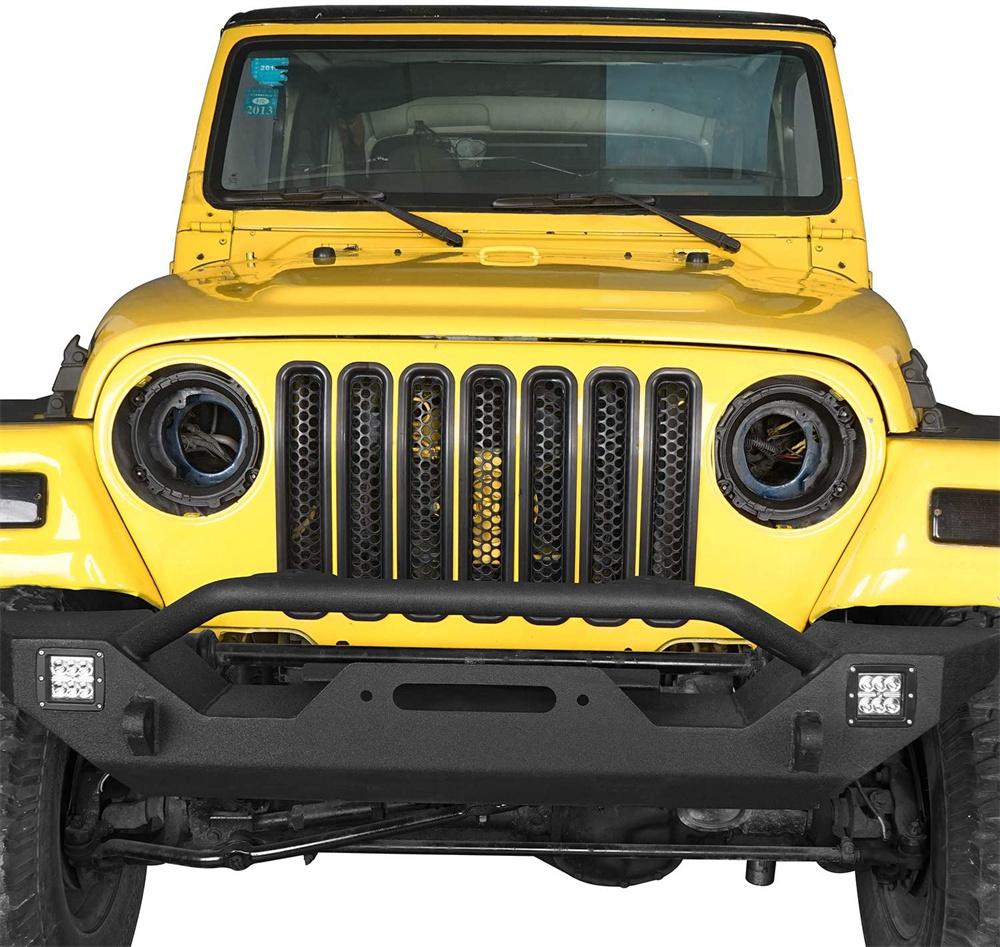 Pair 7" LED Headlight Mount Bracket Plastic Ring For Jeep Wrangler TJ 1997-2006