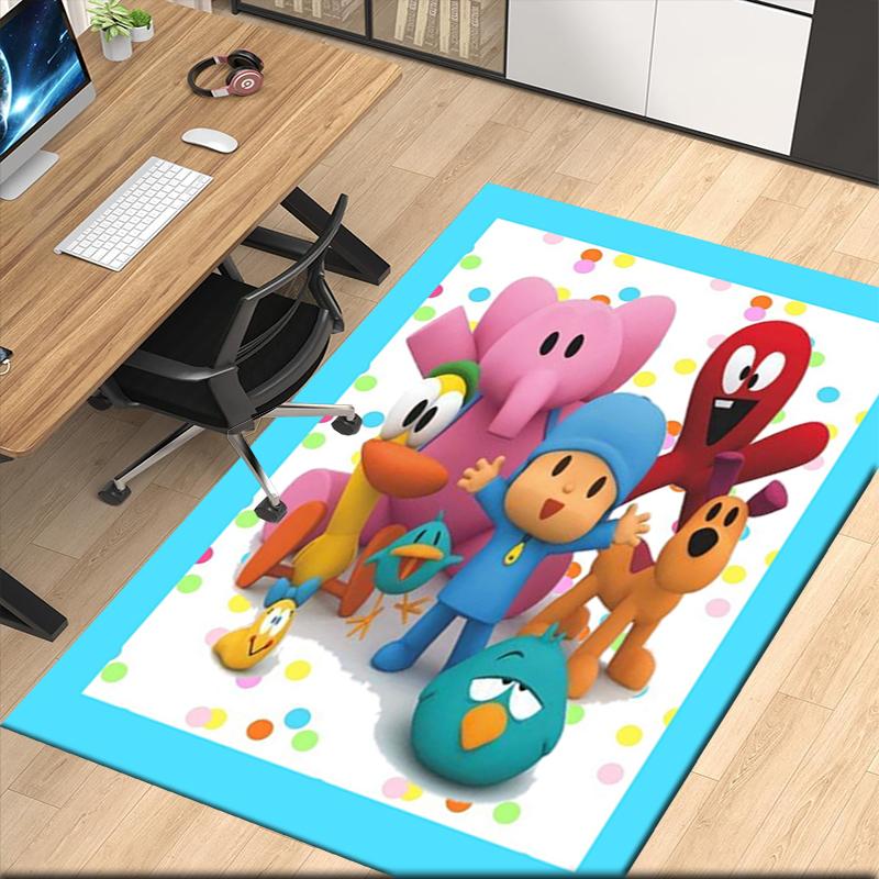 Alfombra Estampada de Pocoyó, para Silla de Oficina Sala de Estar Dormitorio Cocina Decoración Regalos.