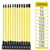 12pcs/set Magnetic Attraction Six-Point Star Torx Bit 150mm Screwdriver Bit  Automobile