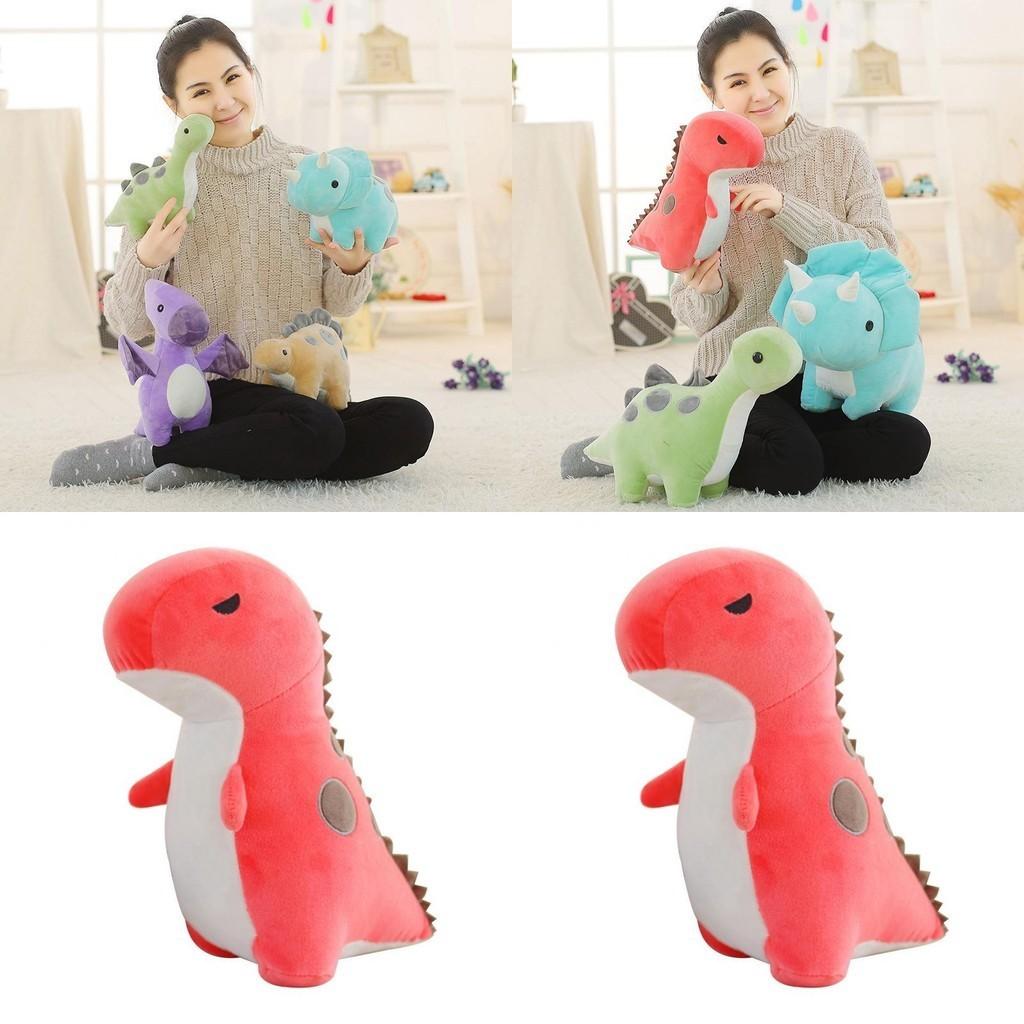 Adorable T-rex Triceratops Dinosaur Plush Toy For Kids Soft Squishy Stuffed Animal Doll