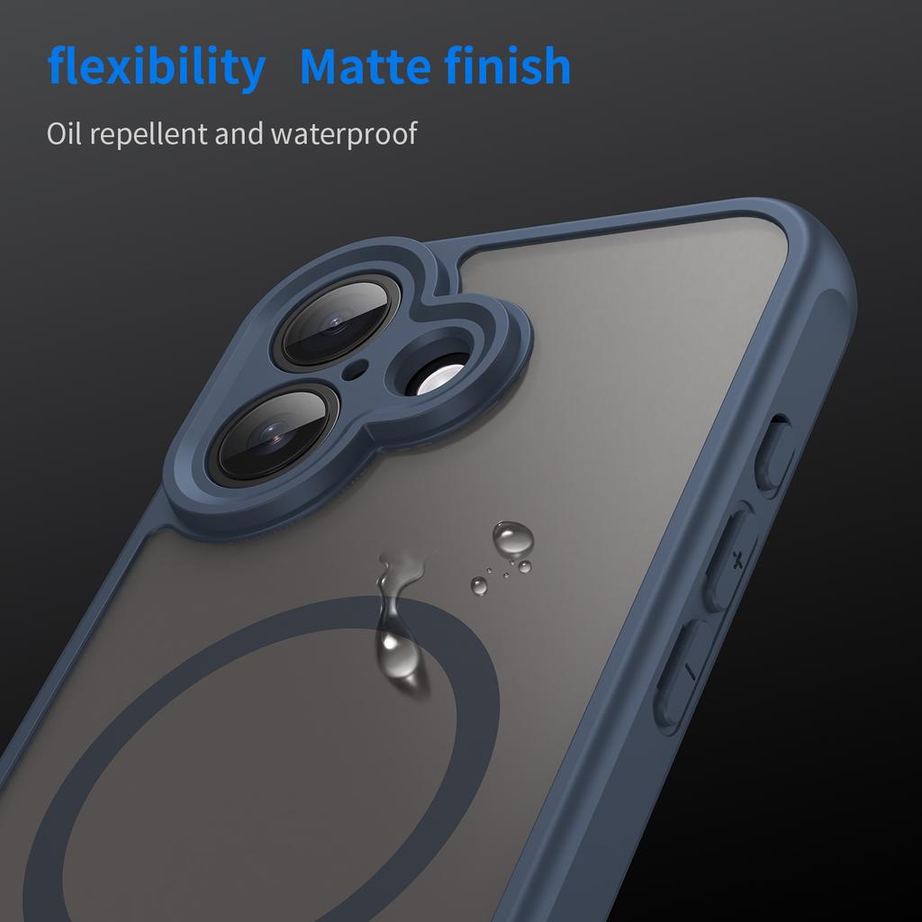 For iPhone 17 Case Compatible with MagSafe Anti Drop PC + TPU Phone Cover