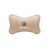 GLSRA1 Alfa Romeo Car Seat Head Support Suede Memory Cotton Neck Pillow Interior Accessories For Spider 4C 159 Giulia Giulietta Tonale