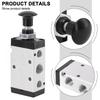 3R210-06 3R210-08 4R210-08 2 Way 3 Ports 5 Position Push And Pull Pneumatic Control Switch Reversing Manual Valve 110*30*20mm