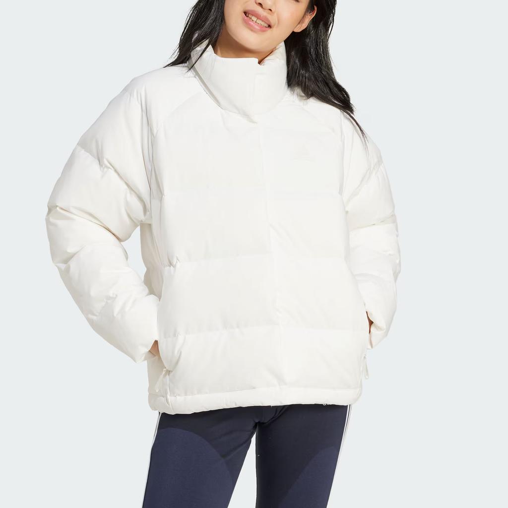 New Adidas FW24 Puffer Jacket Women's White IX8867