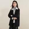 Women's 100% Merino Wool Double-Faced Lapel Coat