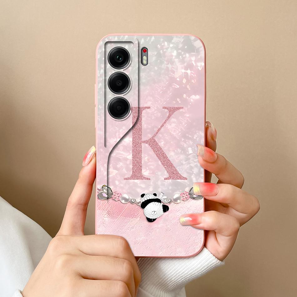 

Чехол Для Tecno Camon 40 Pro Милый Панд Письма Мягкая Текстура Силиконовый Корпус Телефона Для Camon40 Pro Полная Защита Задние Крышки Camon 40 Pro(5G)