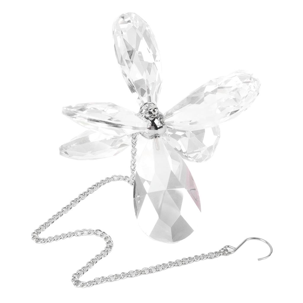     Colorful Six Leaf Flower Prism Pendant Window Hanging Ornament for Home Garden Wedding Patio   Decor