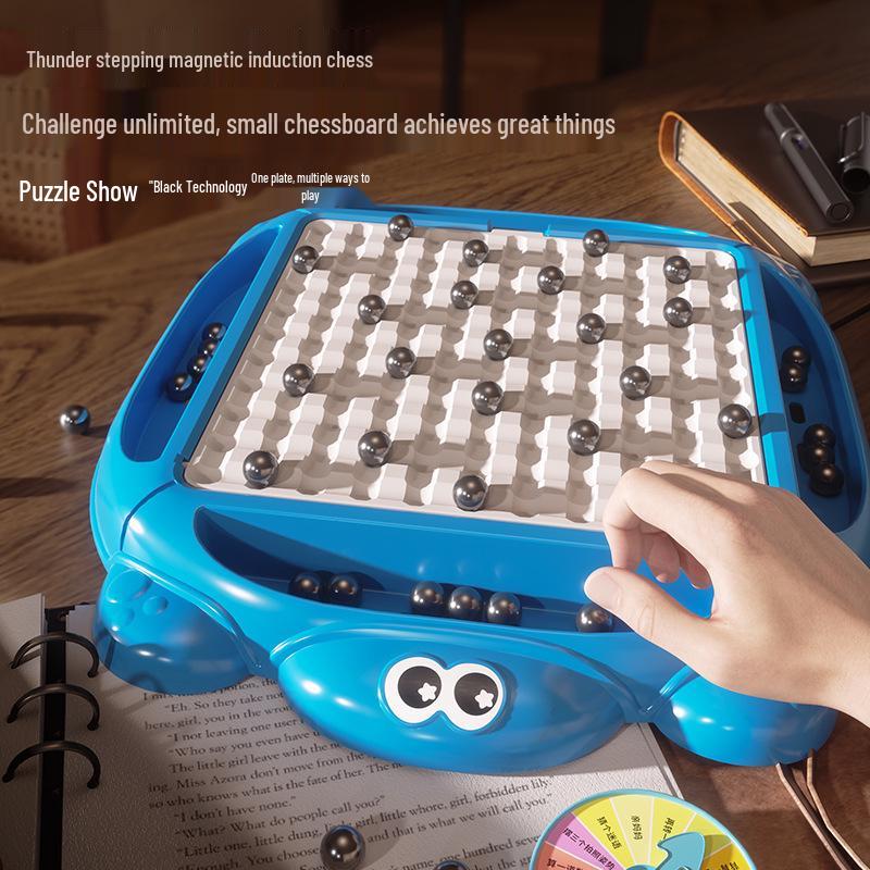 Magnetic Induction Chess: Interactive Educational Board Game for Kids and Parents