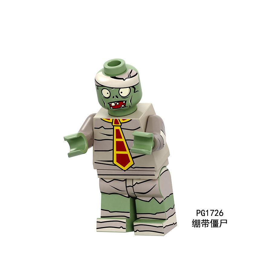 Pg8197Pg8205 Zombie Building Block Minifigure Small Particle Assembly Plant Toy Bag