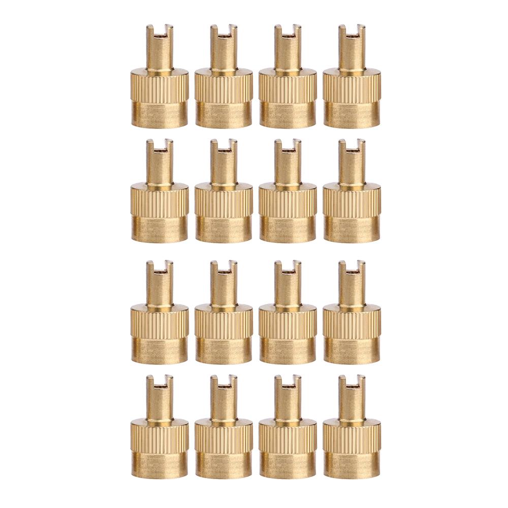Motorcyle Car Slotted Head Valve Stem Caps Full Copper Slotted Head Stem Cover with Core Removal Tool Wheel Tire Valve Stem Cap Stem Caps1