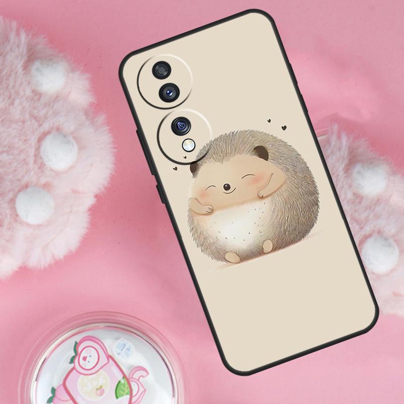 Animal Hedgehog Case For Honor 200 Pro 50 70 90 Lite X9b X9a X8b X8a X8 X9 X9c Honor Magic 7 6 5 Lite Cover