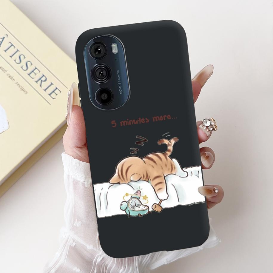 For Motorola Edge 30 Pro Case XT2201-1 Cover Lovely Panda Bowknot Silicone Shockproof Cover For Moto Edge Plus 2022 Edge30 Funda