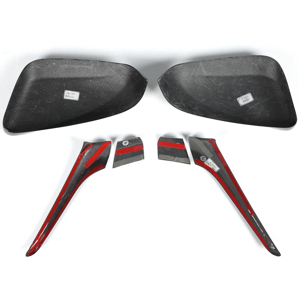 Backspegelkåpa med Baslist Kolfiberdekor Passar för NX200 200t 300h 2016‑2020 Vänsterstyrd