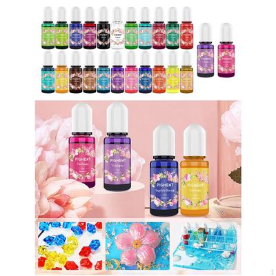 Epoxy Resin Pigment Highly Concentrated Dye 10ml Each Durable Liquid Colorant for