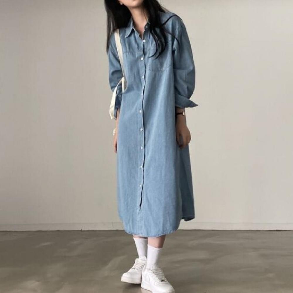 Rellawear Denim Strap Dress 2color Rjy250921