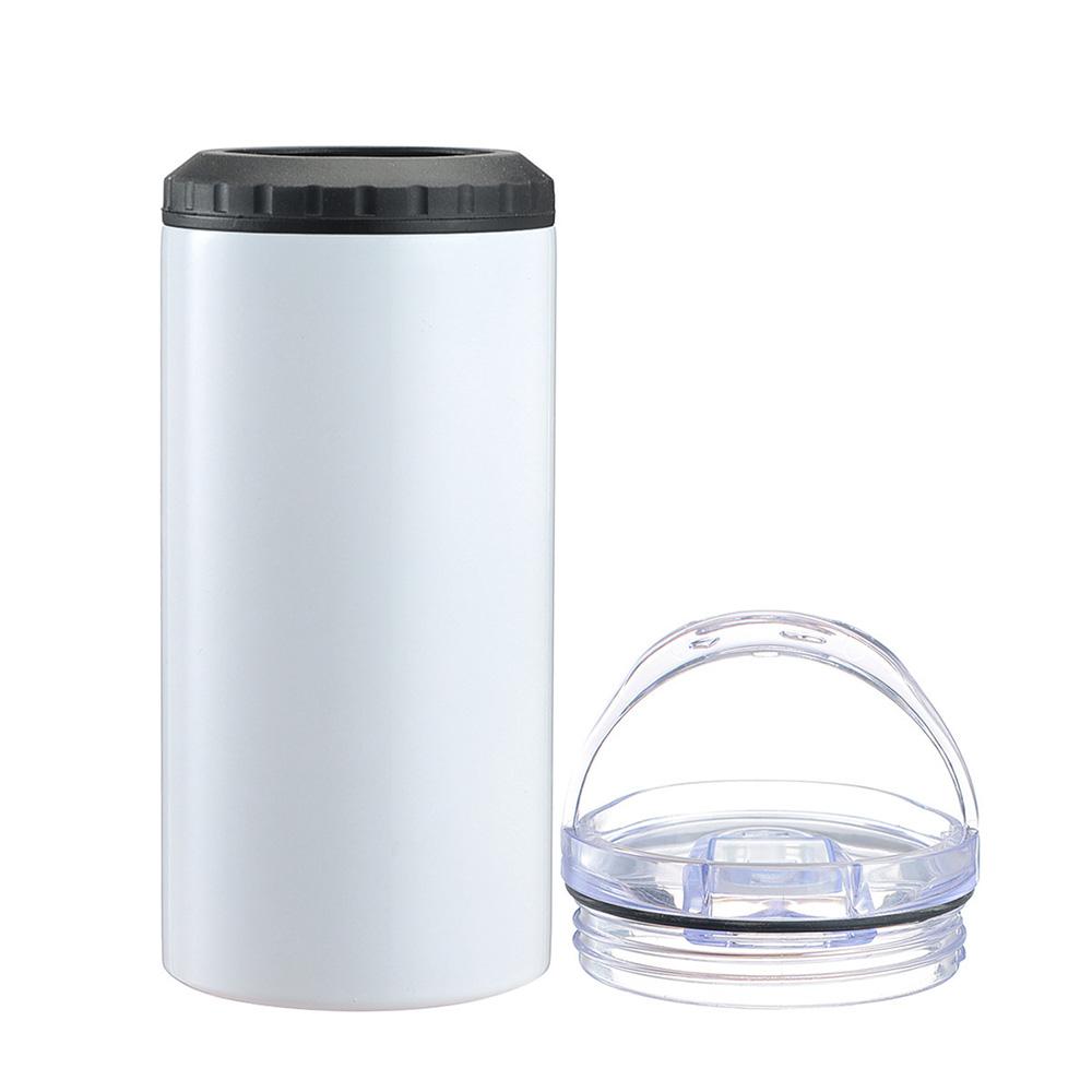 16oz Coffee Cup Stainless Steel Vacuum Flask Double-Lid Insulated Travel Mug Gift for Home Office School